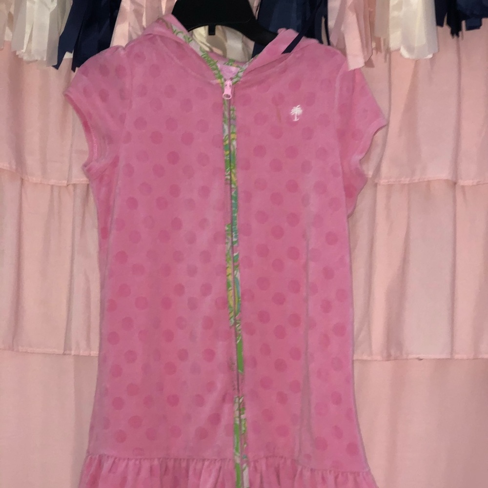 Girls Lilly Pulitzer hooded swim cover